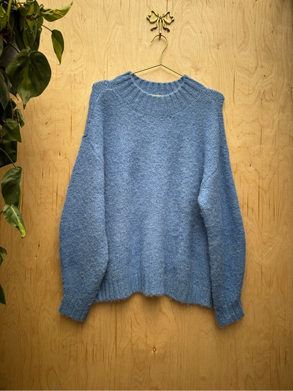 ANTHRO PISTOLA Carlen Mock Neck Sweater Blue S - Picture 5 of 9